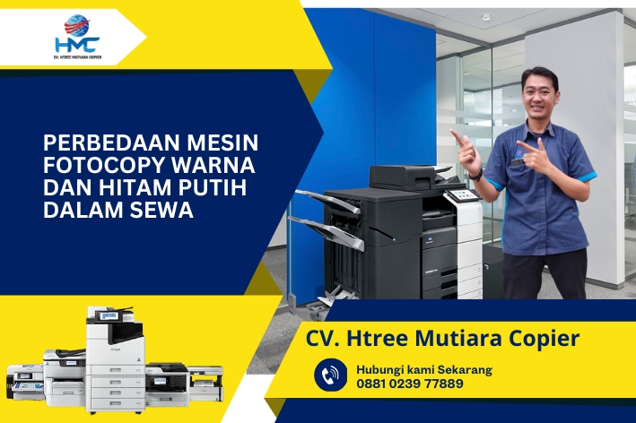 Perbedaan Mesin Fotocopy Warna dan Hitam Putih dalam Sewa