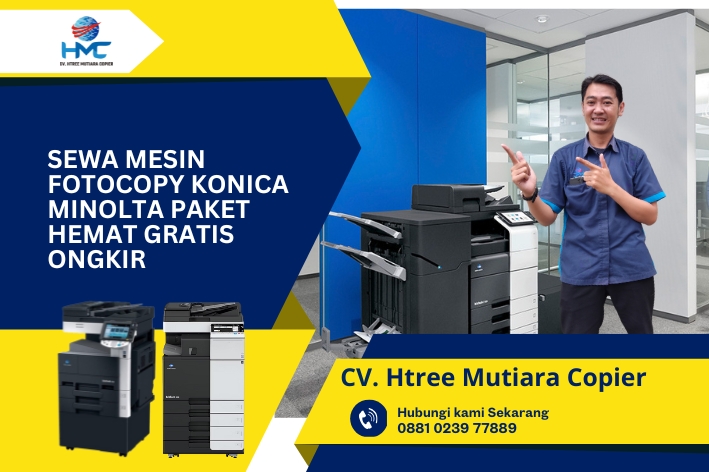 Sewa Mesin Fotocopy Konica Minolta Paket Hemat Gratis Ongkir