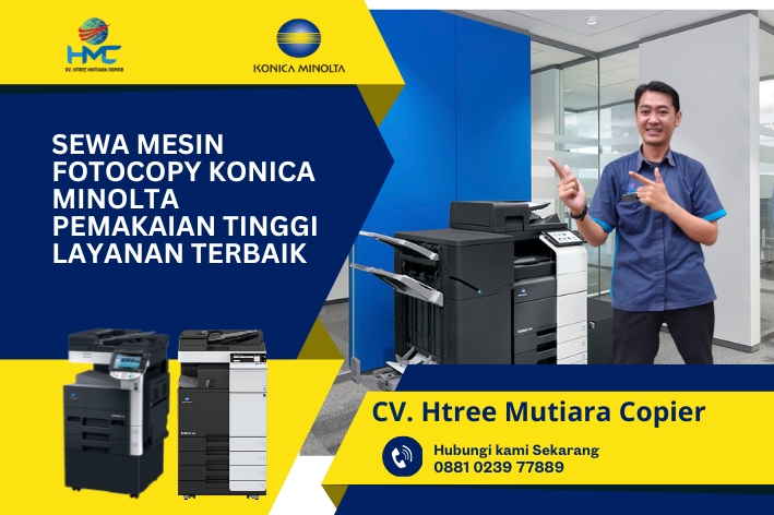 Sewa Mesin Fotocopy Konica Minolta Pemakaian Tinggi Layanan Terbaik