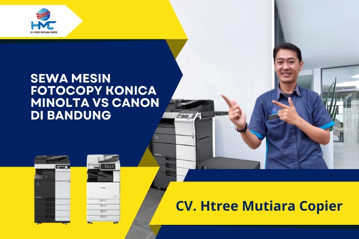 Sewa Mesin Fotocopy Konica Minolta vs Canon di Bandung